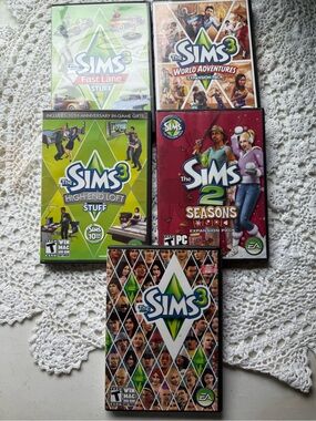 Sims lot of 5 games